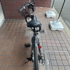 20インチ　外装6段変速　かご　フェンダー付きキッズバイク　　ブラックの画像
