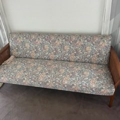 ソファー　アンティーク　3人　1人　家具　木製家具