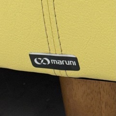 【超美品‼️】定価数十万♪ マルニ木工 180cm幅3人掛けソファ 3P ソフトレザー製♪の画像