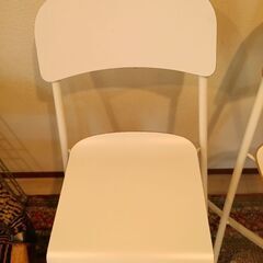  IKEA イケア バースツール 背もたれ付き 折りたたみ式 ホワイト ホワイト 63cm big10404878 FRANKLIN フランクリン インテリアの画像