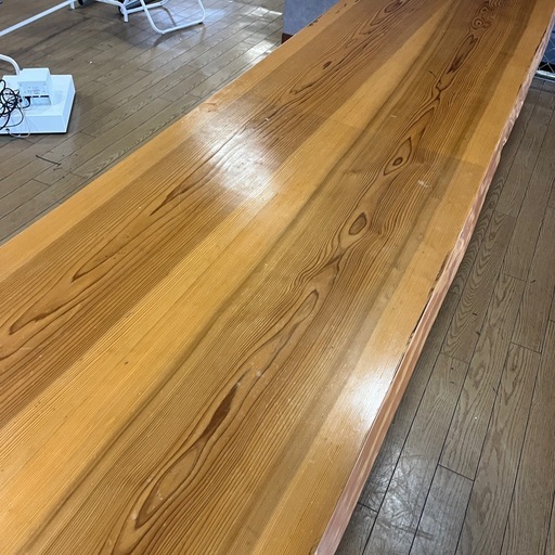 一枚板 購入 3mオーバー レジ台　