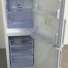 シャープ 2ドア冷凍冷蔵庫 310L メガフリーザー プラズマクラスターイオン COCORO HOME SJ-AK31G 2021年製 中古家電 店頭引取歓迎 R10080の画像