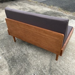 【WeDOstyle/ソファ】大塚家具　木製フレーム　2人掛け　2P ブランド家具　二人掛け　インテリア　ウッド　木製【幅120奥75座面高37背高80】の画像