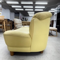 【超美品‼️】定価数十万♪ マルニ木工 150cm幅2人掛けソファ 2P ラヴソファ ソフトレザー製♪  の画像