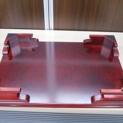 美品 みやび紫丹 16号 花台 天然木 華道 和室 花器台 幅48x奥行31.7x高さ8cm 飾り台 苫小牧西店の画像