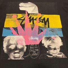 ✨美品✨ STUSSY グラフィック ロンT 黒 Sの画像