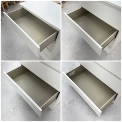 ①【超美品‼️】イケア 80cm幅4段チェスト タンス 衣類収納家具 ホワイト♪の画像