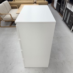 ①【超美品‼️】イケア 80cm幅4段チェスト タンス 衣類収納家具 ホワイト♪の画像
