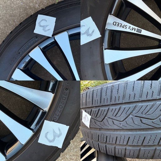 タイヤホイール GRASS ZX 中古ホイール 4本 6.5J 16インチ PCD100 5穴 +48 ハブ67