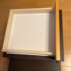 引き出し付きローテーブルの画像