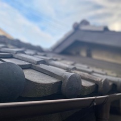 【無料】日本瓦　70年前　黒シルバーの画像