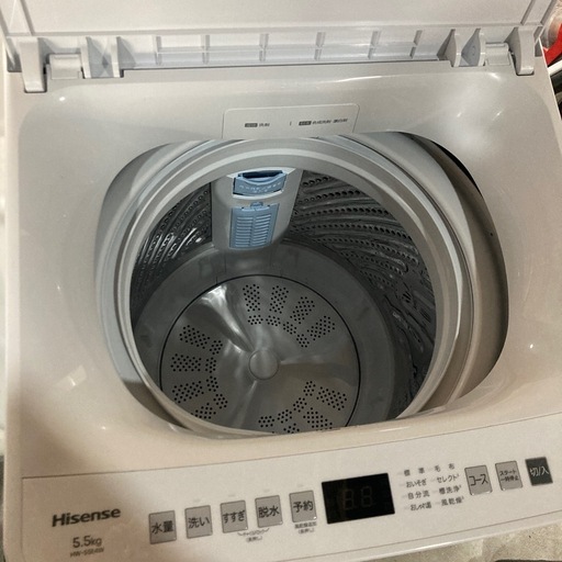 【ジモティー割】ハイセンス 2025年製 5.5kg 洗濯機（ID1325）