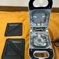 ジャストネオ　コンパクトホットサンドメーカー　JSTN-HS2-WHの画像