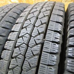 A4038　155/80R14　4本SET　スタッドレス　BS　VL1　20年製　溝あり　プロボックス　サクシード等にの画像