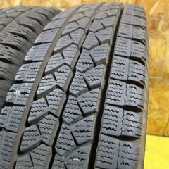 A4038　155/80R14　4本SET　スタッドレス　BS　VL1　20年製　溝あり　プロボックス　サクシード等にの画像