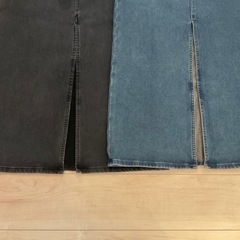 GU 裏フリースデニムスカート 2枚の画像