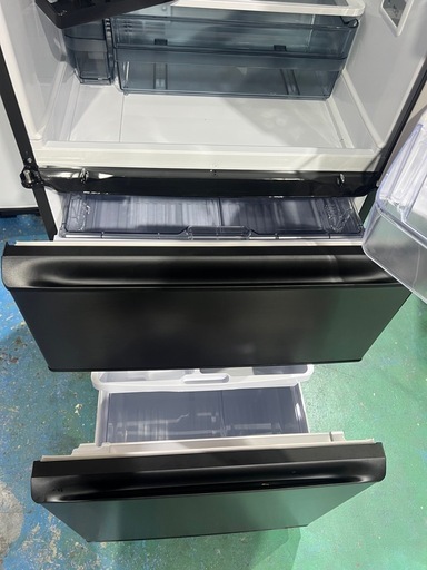 シャープ 374L 3ドア冷蔵庫 どっちもドア冷凍冷蔵庫 SJ-P37E4-H ダーク
