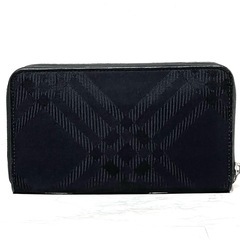 【極美品】BURBERRY バーバリー チェックジャカード オーガナイザー 長財布 ブラックの画像