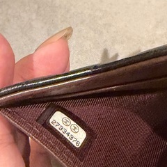 CHANEL Vステッチ　ラムスキン　三つ折り財布　 ゴールド金具 シェブロンの画像