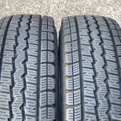 914-4)はめ替え込み！145/80R12 80/78N LT ダンロップスタッドレス中古4本セット！2019年製ウインターマックスSV01の画像