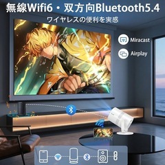 プロジエクター 家庭用【Android TV搭載・電動フォーカス・自動台形・270°回転】の画像