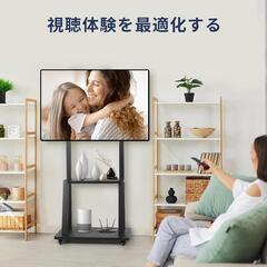テレビスタンド⭐️キャスター付き 高さ調節可 液晶テレビスタンド32〜75インチの画像
