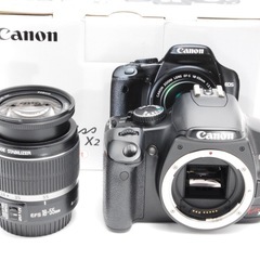 全国発送!スマホ転送⭐️canon eos kiss x2 初心者！すぐ使える！簡単本格撮影！付属品多数！ ◆初心者にオススメ！！スマホ転送カードリーダー、標準レンズ、説明書箱つき！の画像