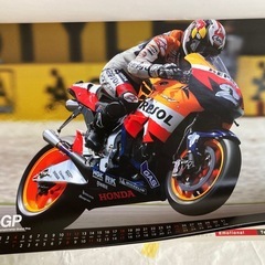 HONDA motorcycle RACING calendar ホンダ　ポスターの画像