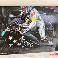 HONDA motorcycle RACING calendar ホンダ　ポスターの画像