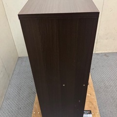 東W202 スライドフリーラック 本棚  スライド棚 ラック ダークブラウンの画像