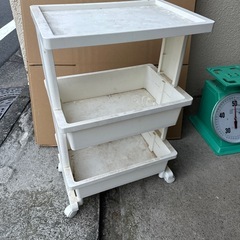 キッチンワゴン　キャスター付きの画像