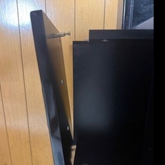 【無料】収納付き黒いテレビ台　締切9/26の画像