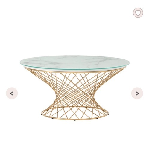 フランフラン　マーリア　コーヒーテーブル　大理石✖️ゴールド