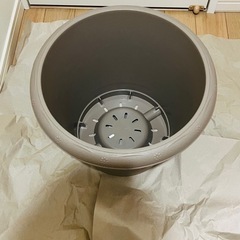 【新品未使用】ハナール丸プランター38型  ブラウンの画像
