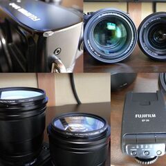 ★ユーズド品・Fujifilm X-Pro2・全部まとめて！■VILTROX・27mm F1.2＆75mm F1.2■2本付き・サムレスト・バッテリー6個・ゴムフード付★の画像