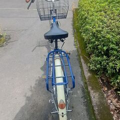 【リサイクルショップどりーむ天保山店】No.474　自転車　26インチ　切替NG　ライト・カゴ付き🎵　ブレーキワイヤー交換済みの画像