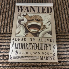 ワンピース　手配書メモ帳の画像