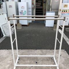 ダブルハンガーラック ハンガーラック 衣類かけ キャスター付き ...