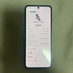 Galaxy z flip 6 256GB 韓国版 シルバーの画像