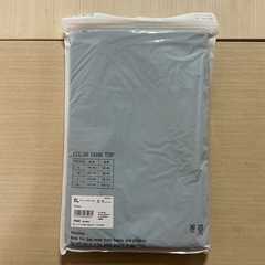  カラータンクトップ🎽新品未開封✨UNIQLOユニクロCOLORTANKTOPメンズXLサイズ綿73％ポリエステル27％黒の画像