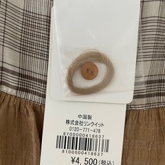 チェックフリルノースリーブブラウスの画像