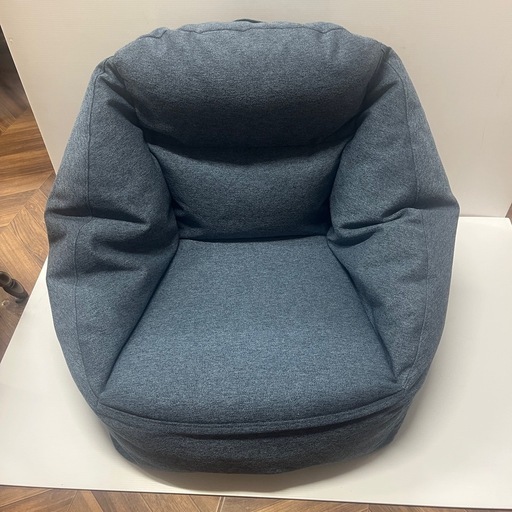 1109 無印良品 空気でできたソファ 1人掛 ソファ 座椅子タイプ ネイビー