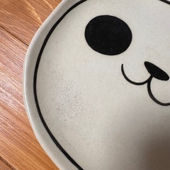 益子焼 パンダのお皿大2の画像