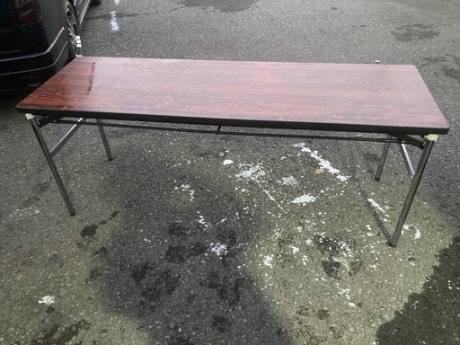 高級　ウチダ　折りたたみ会議テーブル　幅1800奥600高700