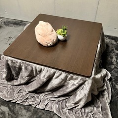 こたつテーブル・白茶色リバーシブルの画像