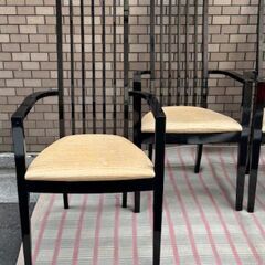 ◎お値下げしました‼️ 【断捨離中】 早い者勝ち‼️ イタリア製 TONON トノン 木製 チェア 椅子 4脚セット ヴィンテージ ダイニングチェア の画像