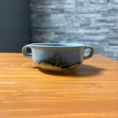 益子焼 取っ手付き汁椀1の画像