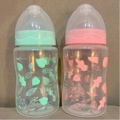 ほぼ未使用　西松屋　哺乳瓶　2本セットの画像