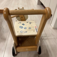 木製　手押し車 アイムトイ　ウォーカー＆ライドカウの画像