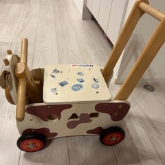 木製　手押し車 アイムトイ　ウォーカー＆ライドカウの画像